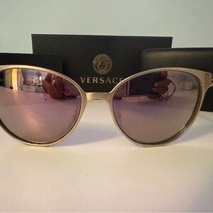 Versace Rose-Tinted Sunglasses